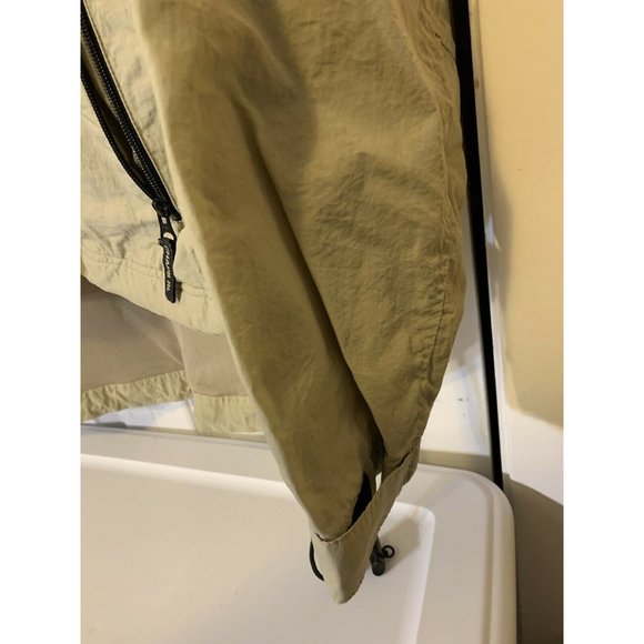 Vtg 90’s Chaps Ralph Lauren Mens Sz L 1/2 Zip Pullover Coat Sailing Jacket Tan - Picture 6 of 10